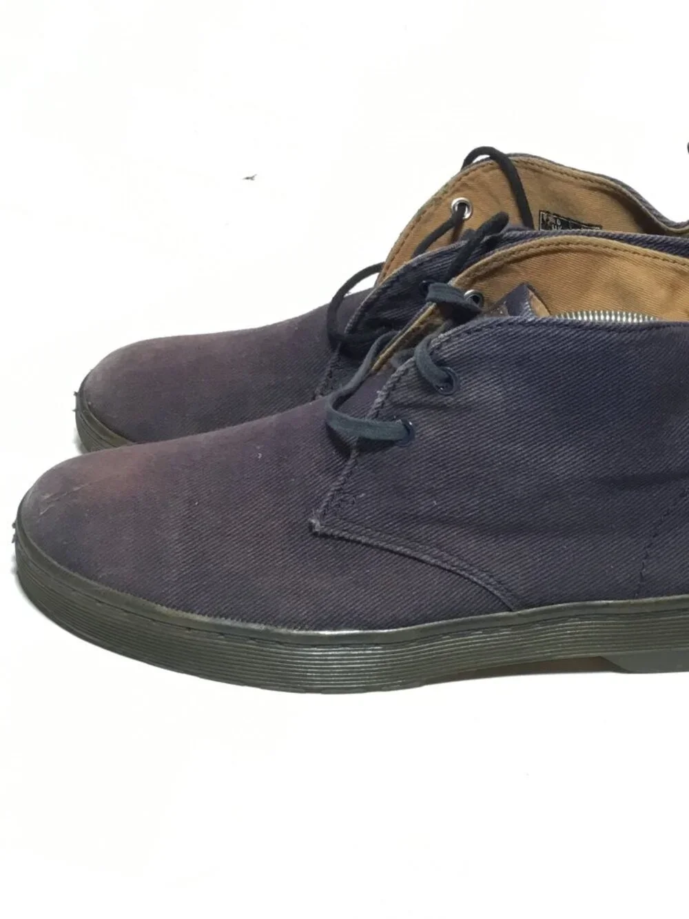 Dr. Martens Boots Men's 11M Blue Mayport Canvas Desert Lace Up Ankle Cut